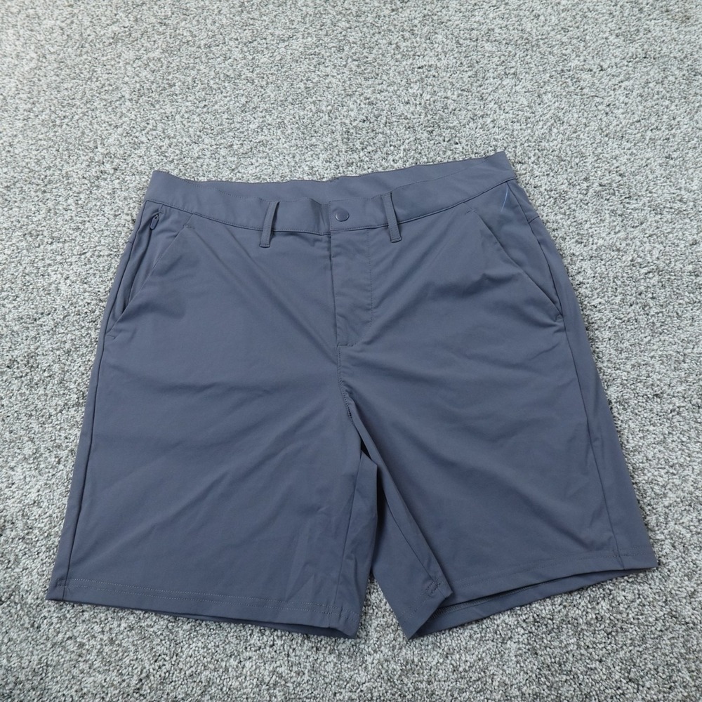 Eddie Bauer Shorts Mens 32 Blue Performance Tech Stretch Chino Outdoor Hike Trek